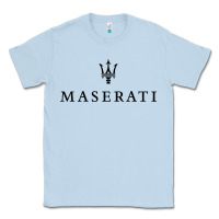 Dusty Blue simple white trident symbol essential Classic Tee - linhVisuals