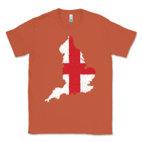 Copper england Flag Map Drawing Line Art Classic Tee - linhVisuals
