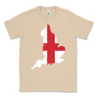 England Flag Map Drawing Line Art Classic Tee | Teevron
