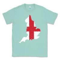 Seafoam england Flag Map Drawing Line Art Classic Tee - linhVisuals