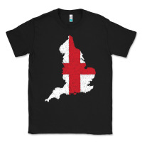 Black england Flag Map Drawing Line Art Classic Tee - linhVisuals