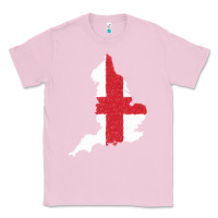 Bubblegum Pink england Flag Map Drawing Line Art Classic Tee - linhVisuals