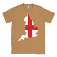 Toasted Coconut england Flag Map Drawing Line Art Classic Tee - linhVisuals