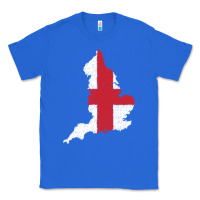 True Royal england Flag Map Drawing Line Art Classic Tee - linhVisuals