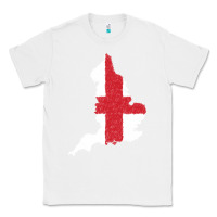 White england Flag Map Drawing Line Art Classic Tee - linhVisuals