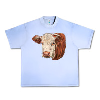 Grape Ice hereford cow face Urban Heavy Tee - LillyAllenDesigns