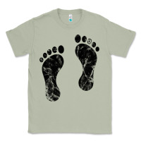 Matcha 70's footprints   footprint Classic Tee - linhVisuals