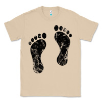Mushroom 70's footprints   footprint Classic Tee - linhVisuals