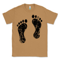 Toasted Coconut 70's footprints   footprint Classic Tee - linhVisuals