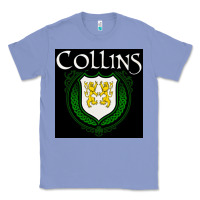 Colony Blue collins family irish coat of arms Classic Tee - linhVisuals
