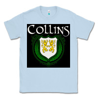 Dusty Blue collins family irish coat of arms Classic Tee - linhVisuals