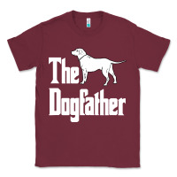 Burgundy the dogfather Classic Tee - linhVisuals
