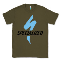 Army Green Specialized Bikes Bicycle Classic Tee - linhVisuals