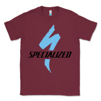 Burgundy Specialized Bikes Bicycle Classic Tee - linhVisuals