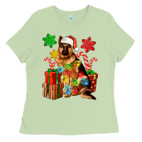 Matcha christmas german shepherd Ladies Tee - Artiststas