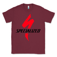 Burgundy Specialized Bikes Bicycle Classic Tee - linhVisuals