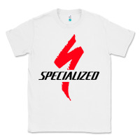 White Specialized Bikes Bicycle Classic Tee - linhVisuals