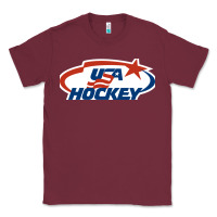 Burgundy usa hockey Classic Tee - linhVisuals