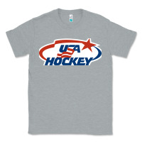 Heather Grey usa hockey Classic Tee - linhVisuals