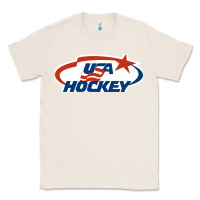 Natural usa hockey Classic Tee - linhVisuals