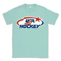 Seafoam usa hockey Classic Tee - linhVisuals