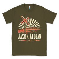 Army Green Jason Aldean Classic Tee - linhVisuals