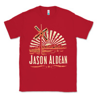 Red Jason Aldean Classic Tee - linhVisuals