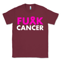 Burgundy fck cancer Classic Tee - linhVisuals