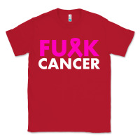 Red fck cancer Classic Tee - linhVisuals