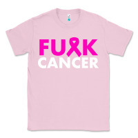 Bubblegum Pink fck cancer Classic Tee - linhVisuals
