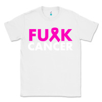 White fck cancer Classic Tee - linhVisuals
