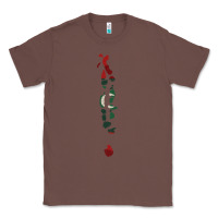 Chestnut Maldives Map Flag Drawing Line Art Classic Tee - linhVisuals