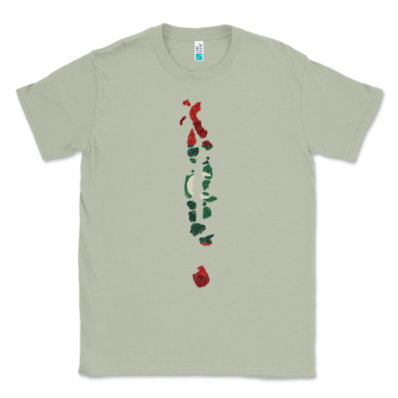 Maldives Map Flag Drawing Line Art Classic Tee by linhVisuals | Teevron