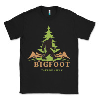 Black bigfoot t  shirt bigfoot take me away t  shirt Classic Tee - linhVisuals