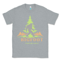 Heather Grey bigfoot t  shirt bigfoot take me away t  shirt Classic Tee - linhVisuals
