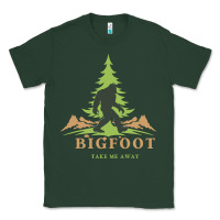 Sports Green bigfoot t  shirt bigfoot take me away t  shirt Classic Tee - linhVisuals