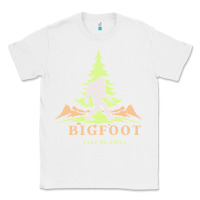 White bigfoot t  shirt bigfoot take me away t  shirt Classic Tee - linhVisuals