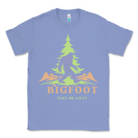 Colony Blue bigfoot t  shirt bigfoot take me away t  shirt Classic Tee - linhVisuals