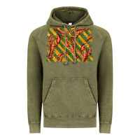 Vintage Olive mardi gras crawfish background Vintage Hoodie - BarkalooDesign