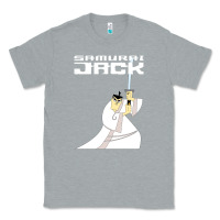 Heather Grey samurai jack Classic Tee - linhVisuals