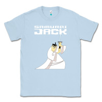 Dusty Blue samurai jack Classic Tee - linhVisuals