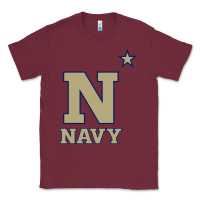 Burgundy navy midshipmen Classic Tee - linhVisuals