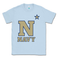 Dusty Blue navy midshipmen Classic Tee - linhVisuals