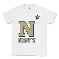 White navy midshipmen Classic Tee - linhVisuals
