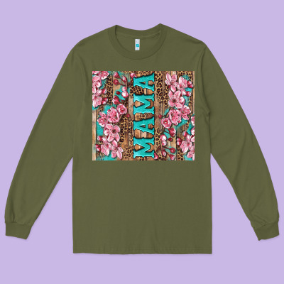 Cherry Blossoms Mama Tumbler Long Sleeve Tee Designed By Artiststas