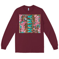 Burgundy cherry blossoms mama tumbler Long Sleeve Tee - Artiststas