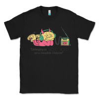 Black listening to lemon demon Classic Tee - linhVisuals