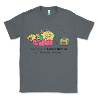Charcoal Heather listening to lemon demon Classic Tee - linhVisuals