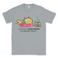 Heather Grey listening to lemon demon Classic Tee - linhVisuals