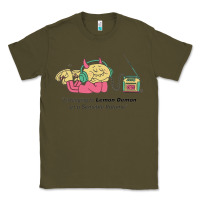 Army Green listening to lemon demon Classic Tee - linhVisuals
